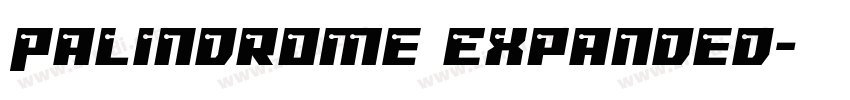 Palindrome Expanded字体转换